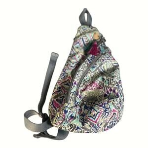 Sakroots On The Go Sling Backpack And Charm